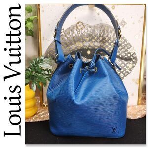 Authentic Louis Vuitton Noe Epi Drawstring Bag